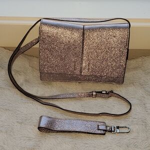 Gianni Chiarini Made in Italy Metallic Leather Crossbody Bag